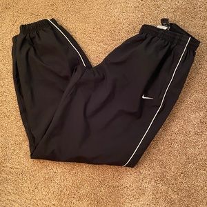 Vintage 90s Nike Windbreaker Pants Black